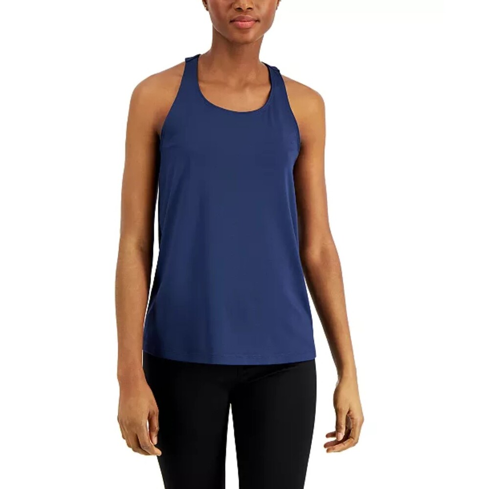 Ideology Active Racerback Tank Top Indigo Blue Size L / XL / XXL